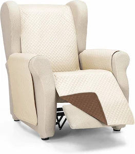 Martina Home Diamond Funda Cubre Sofá, Poliéster, BeigeMarrón, 1 PlazaRelax