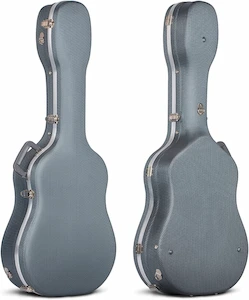 CAHAYA - Estuche Guitarra Acústica Acolchada de 15mm Fácil de Limpiar Funda Rigida para Guitarra Clasica Acustica Española 41 Pulgadas Impermeable de ABS con Diseño de Diamante Modelo CY0247